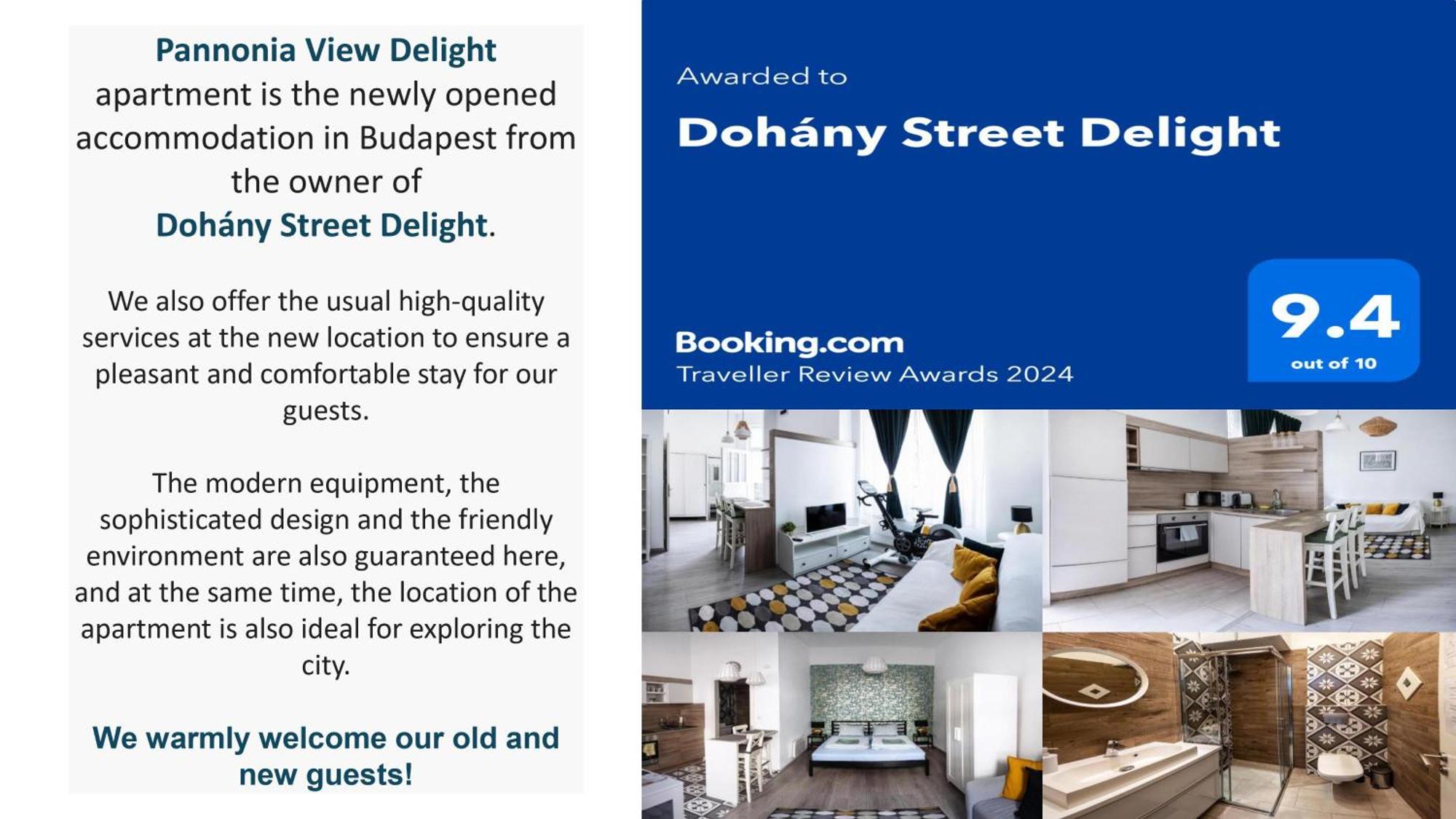 Pannonia View Delight Lägenhet Budapest Exteriör bild